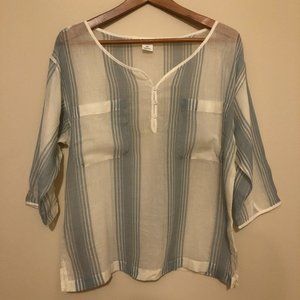 Club Monaco Sheer Cotton Top NWOT